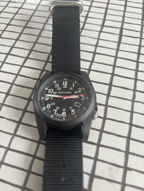 Men's Bertucci Solar Field Watch with Black Nylon Strap - Picture 4 of 5